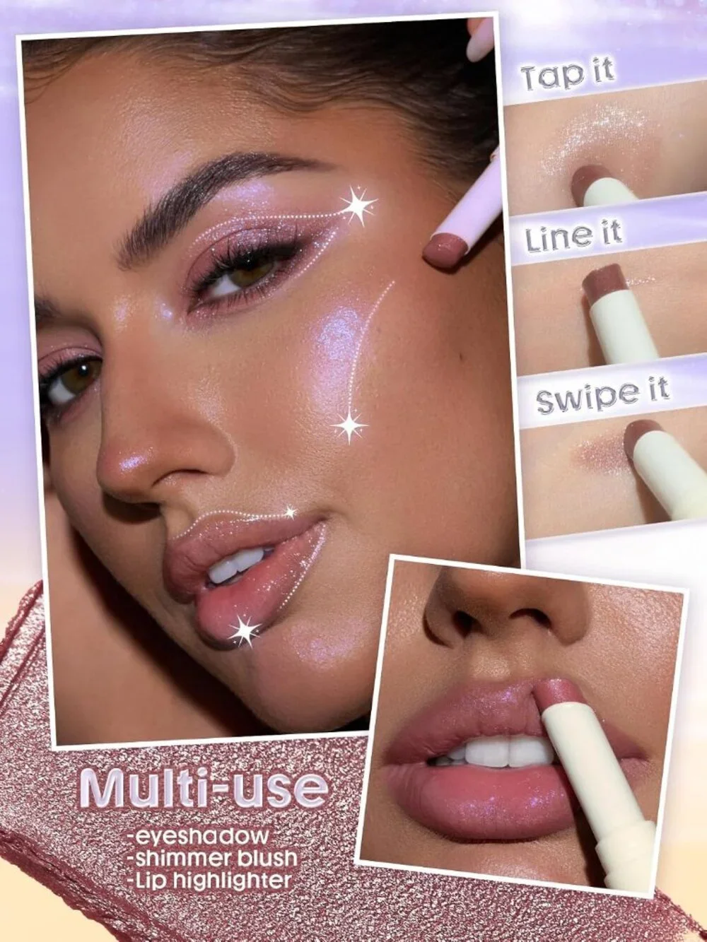 SHEGLAM Lunar Jelly Frosty Eyeshadow Stick